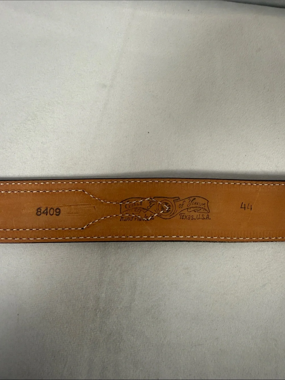 Men's Two-Tone Brown and Tan Leather Belt